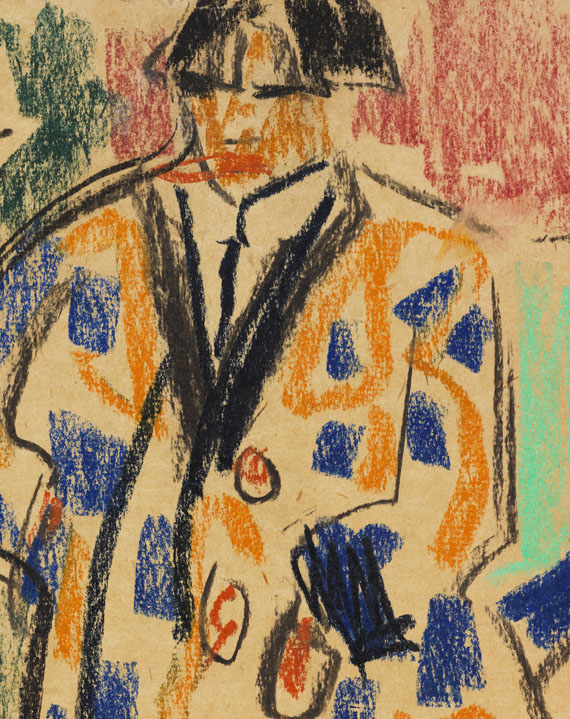 Ernst Ludwig Kirchner - Selbstbildnis mit Modell - 