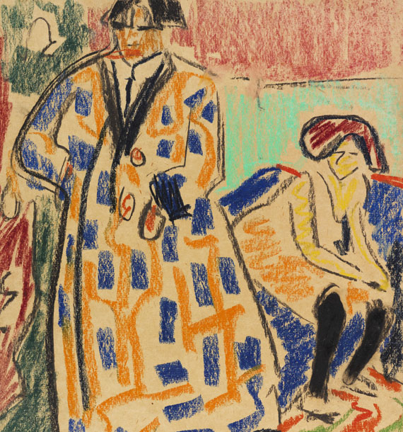 Ernst Ludwig Kirchner - Selbstbildnis mit Modell - 