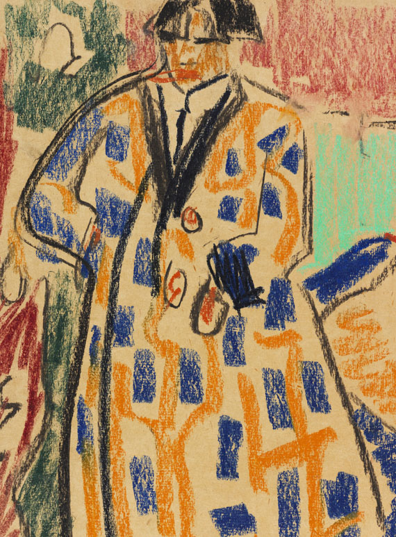 Ernst Ludwig Kirchner - Selbstbildnis mit Modell - 