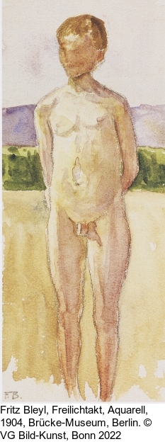 Ernst Ludwig Kirchner - Badender Junge - 