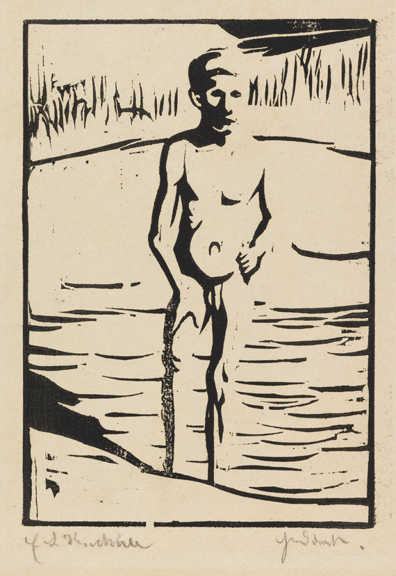 Ernst Ludwig Kirchner - Badender Junge