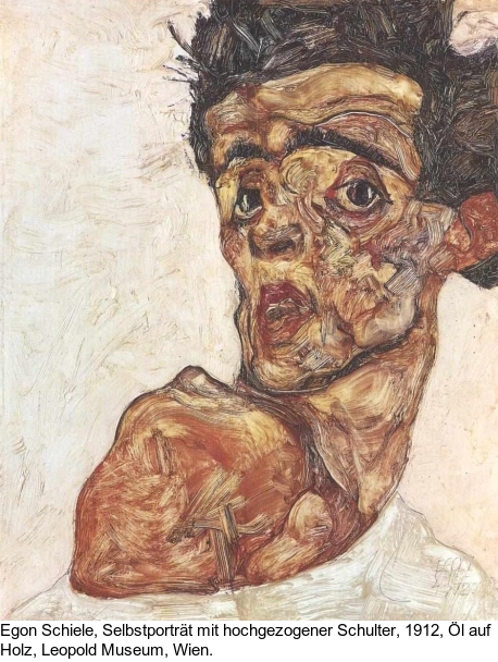 Egon Schiele - Selbstporträt - 