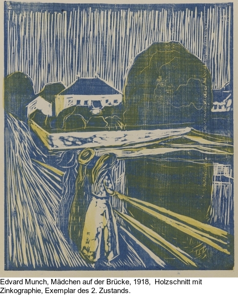 Edvard Munch - Mädchen auf der Brücke - 