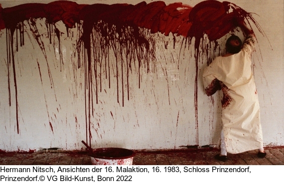 Hermann Nitsch - Schüttbild (19. Malaktion 1986) - 