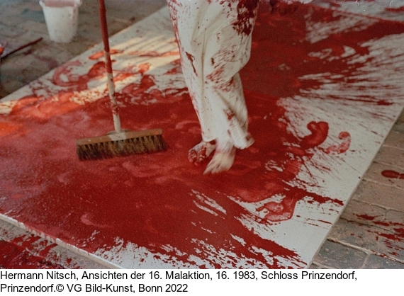 Hermann Nitsch - Schüttbild (19. Malaktion 1986) - 