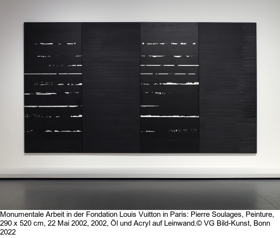 Pierre Soulages - Peinture 45 x 57 cm, 7 janvier 2000