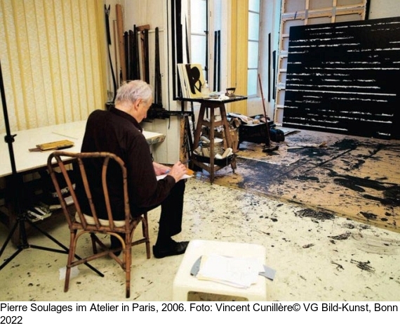 Pierre Soulages - Peinture 45 x 57 cm, 7 janvier 2000 - 