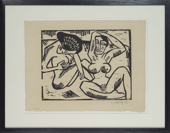 Karl Schmidt-Rottluff - Müßige Hetären - Frame image