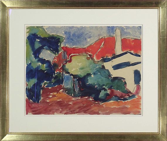 Karl Schmidt-Rottluff - Gutshof - Frame image