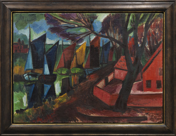 Hermann Max Pechstein - Fischerkutter - Frame image