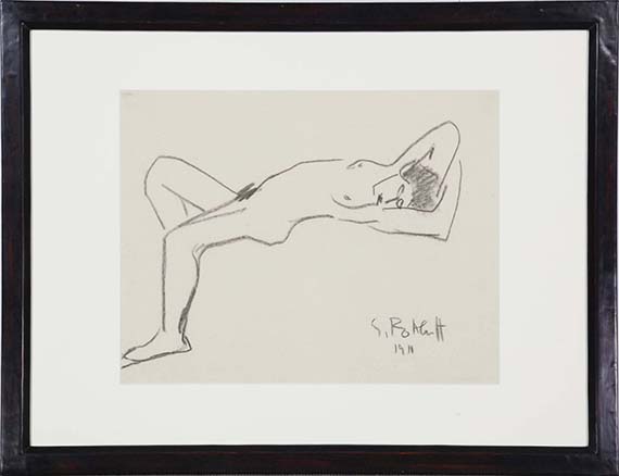 Karl Schmidt-Rottluff - Liegender Akt - Frame image