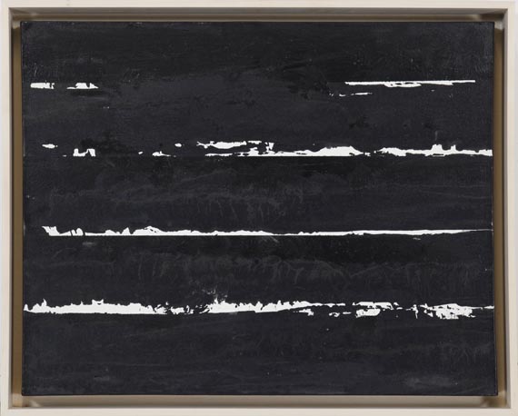 Pierre Soulages - Peinture 45 x 57 cm, 7 janvier 2000 - Frame image