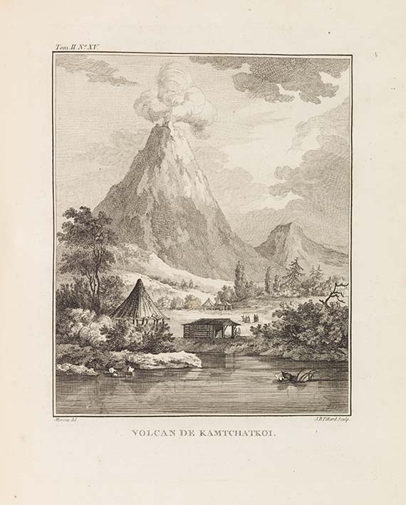 Jean Chappe d`Auteroche - Voyage en Siberie. 3 Textbände + 1 Atlas