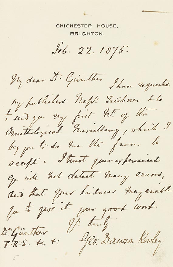 George Dawson Rowley - Ornithological Miscellany. 3 Bände - 