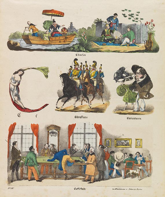 Theodor Hosemann - Das allergrösste Bilder-ABC (Bilderbogen) - 