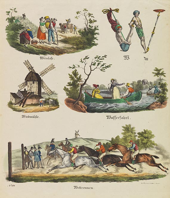 Theodor Hosemann - Das allergrösste Bilder-ABC (Bilderbogen) - 