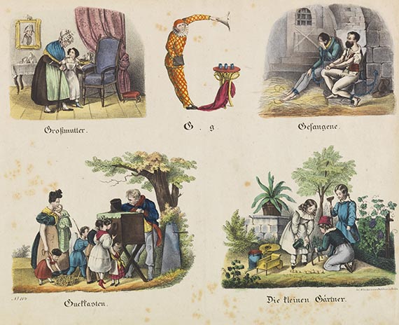 Theodor Hosemann - Das allergrösste Bilder-ABC (Bilderbogen) - 