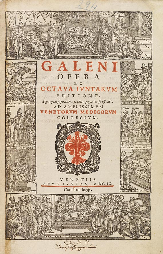 Claudius Galenus - Opera omnia. 5 Bände