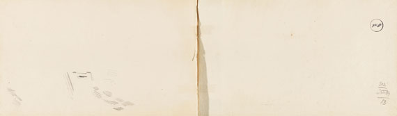Carl Spitzweg - Skizzenbuch mit 7 Bleistiftzeichnungen - 