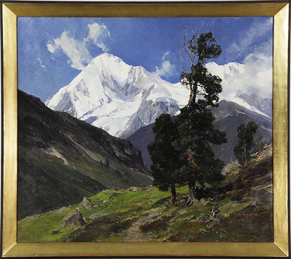 Edward Harrison Compton - Die Königsspitze - Frame image