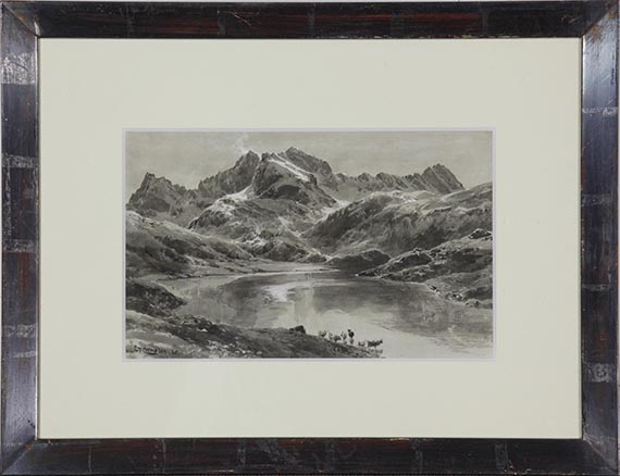 Edward Theodore Compton - Zürsersee gegen die Wildgrubenspitze - Frame image