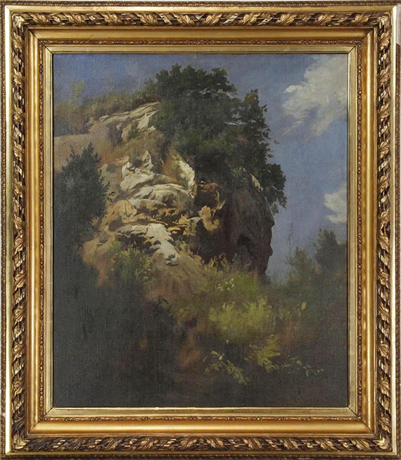 Anselm Feuerbach - Landschaft, Felsgestein - Frame image