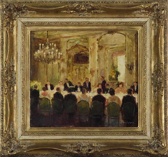 Otto Pippel - Abendgesellschaft - Frame image