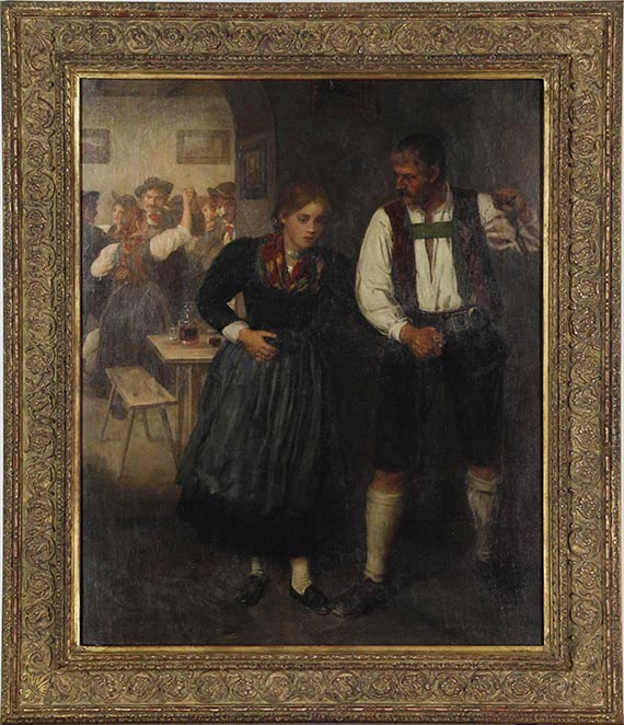 Franz von Defregger - Beim Tanz - Frame image