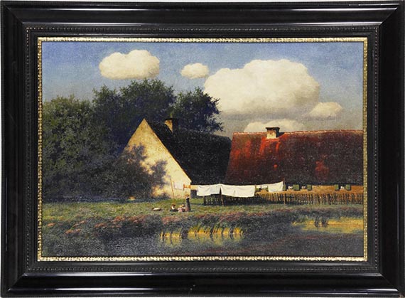 Paul Wilhelm Keller-Reutlingen - Mutter mit spielenden Kindern - Frame image