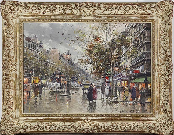 Antoine Blanchard - Les Grands Boulevards, Paris en 1900 - Frame image