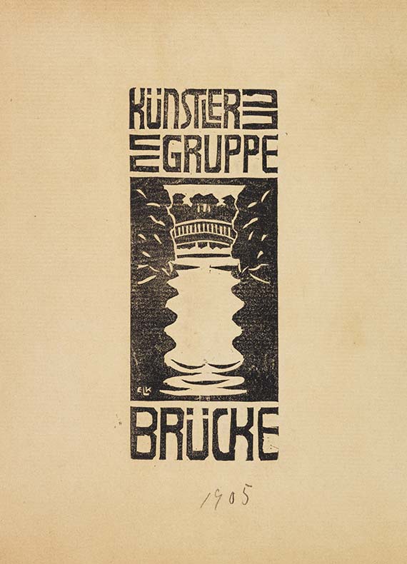 Kirchner - Signet der Künstlergruppe "Brücke"