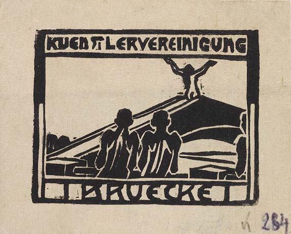 Kirchner - Signet der Künstlervereinigung Brücke