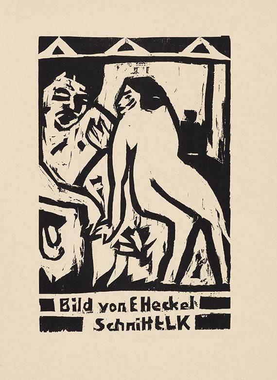  Ausstellungskatalog - Katalog zur Ausstellung der K.G. "Brücke" in der Galerie Arnold, Dresden, Schloßstraße - 