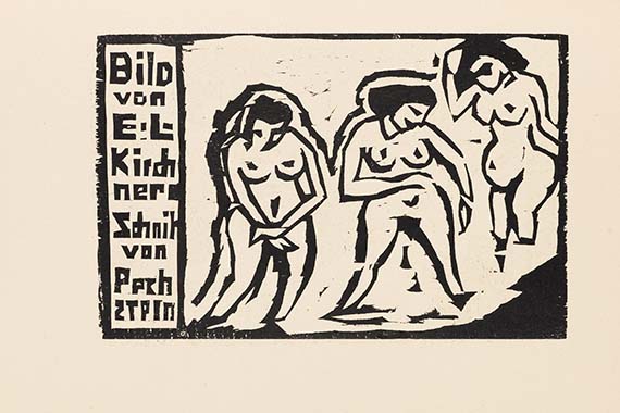  Ausstellungskatalog - Katalog zur Ausstellung der K.G. "Brücke" in der Galerie Arnold, Dresden, Schloßstraße - 