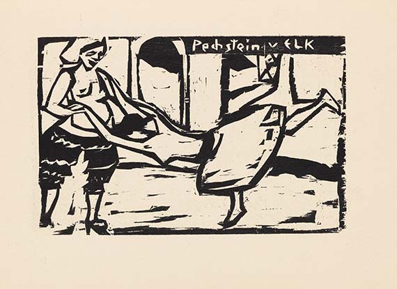  Ausstellungskatalog - Katalog zur Ausstellung der K.G. "Brücke" in der Galerie Arnold, Dresden, Schloßstraße - 