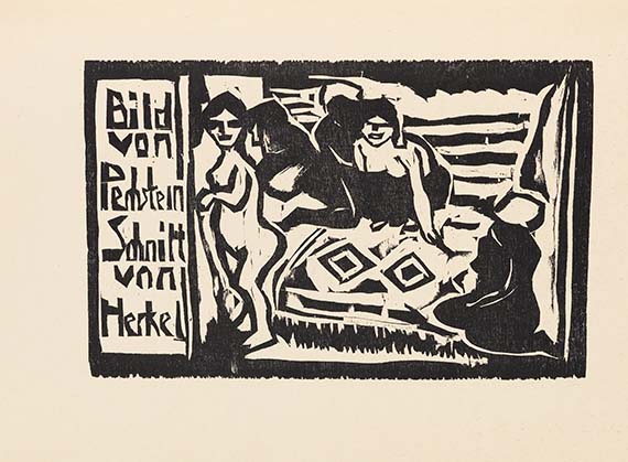  Ausstellungskatalog - Katalog zur Ausstellung der K.G. "Brücke" in der Galerie Arnold, Dresden, Schloßstraße - 