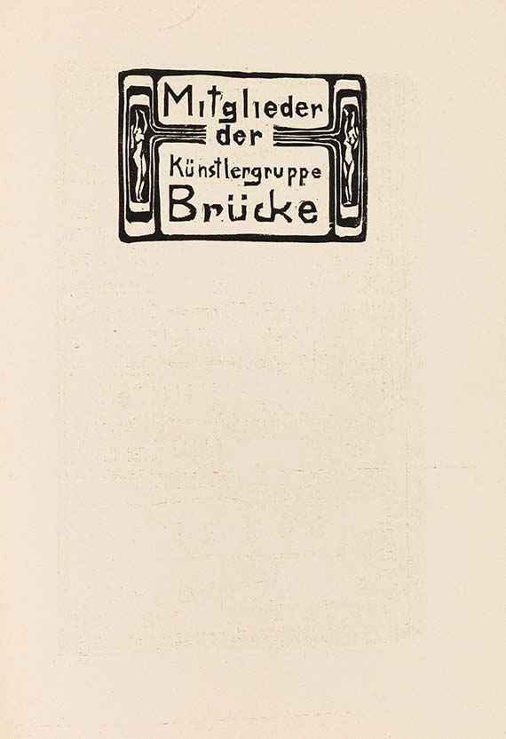  Ausstellungskatalog - Katalog zur Ausstellung der K.G. "Brücke" in der Galerie Arnold, Dresden, Schloßstraße - 