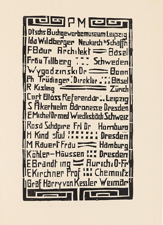  Ausstellungskatalog - Katalog zur Ausstellung der K.G. "Brücke" in der Galerie Arnold, Dresden, Schloßstraße - 