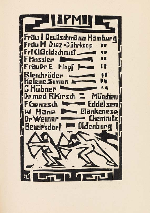  Ausstellungskatalog - Katalog zur Ausstellung der K.G. "Brücke" in der Galerie Arnold, Dresden, Schloßstraße - 