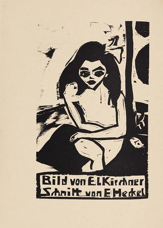  Ausstellungskatalog - Katalog zur Ausstellung der K.G. "Brücke" in der Galerie Arnold, Dresden, Schloßstraße - 