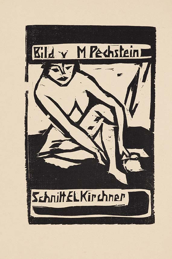  Ausstellungskatalog - Katalog zur Ausstellung der K.G. "Brücke" in der Galerie Arnold, Dresden, Schloßstraße - 