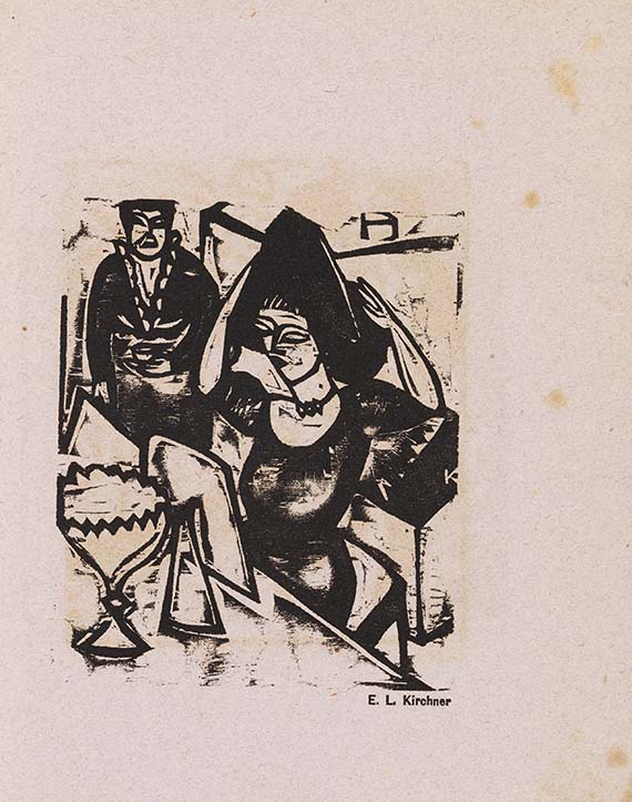  Ausstellungskatalog - Katalog zur Ausstellung der Künstlergruppe "Brücke" in der Galerie Commeter, Hamburg, Hermannstrasse - 