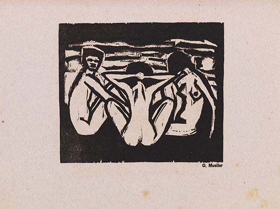  Ausstellungskatalog - Katalog zur Ausstellung der Künstlergruppe "Brücke" in der Galerie Commeter, Hamburg, Hermannstrasse - 