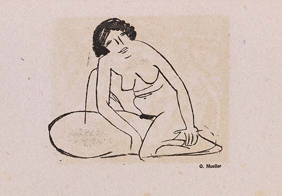  Ausstellungskatalog - Katalog zur Ausstellung der Künstlergruppe "Brücke" in der Galerie Commeter, Hamburg, Hermannstrasse - 