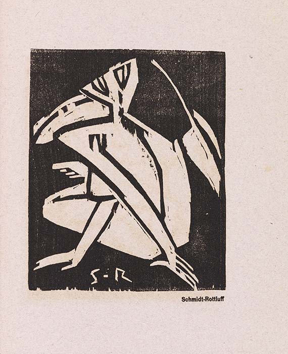  Ausstellungskatalog - Katalog zur Ausstellung der Künstlergruppe "Brücke" in der Galerie Commeter, Hamburg, Hermannstrasse - 