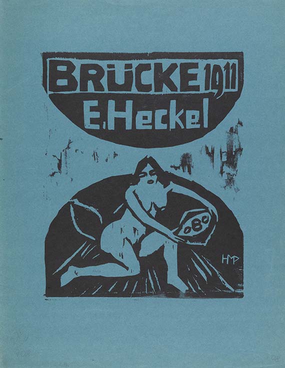  Mappenwerk / Portfolio - 6. Jahresmappe der Künstlergruppe "Brücke", gewidmet Erich Heckel - 