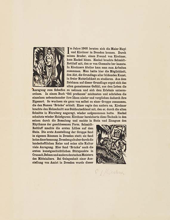 Ernst Ludwig Kirchner - Chronik der Künstlergruppe "Brücke" - 