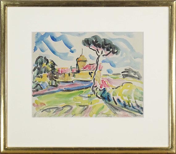 Erich Heckel - Italienische Landschaft - Frame image