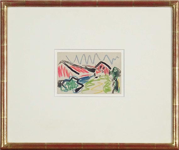 Karl Schmidt-Rottluff - Ziegelei in Dangast (Ziegelei in Varelerhafen) - Frame image