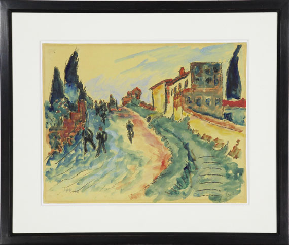Hermann Max Pechstein - Italienische Landschaft - Frame image